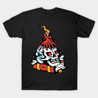 Candle skull bible T-Shirt